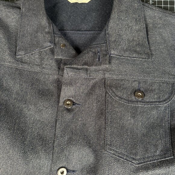3Sixteen Denim Jacket Navy Black - XLarge - Made in USA - Picture 9 of 16